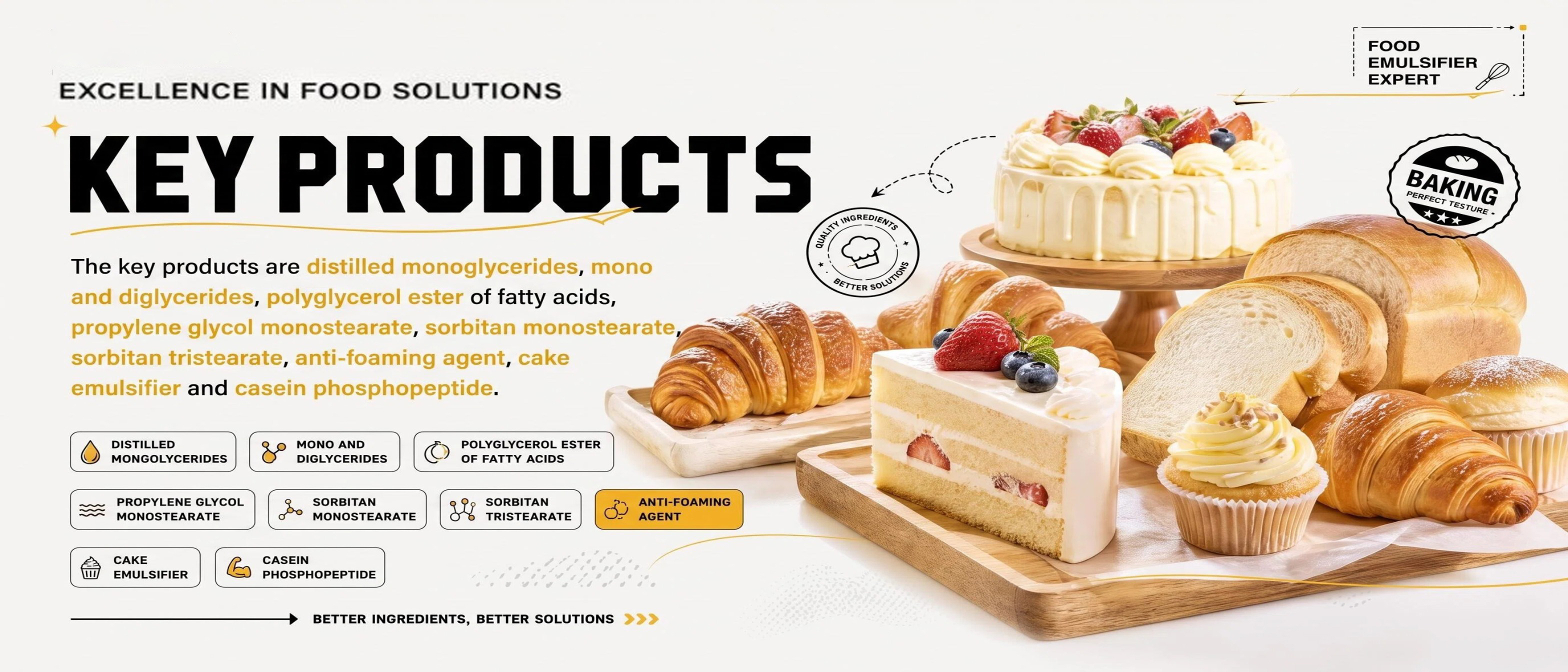 Calidad Emulsores de la categoría alimenticia fábrica