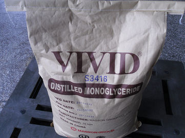 DMG GMS Monoglicéridos destilados Glicerilo monostearato E471 Emulsionante 95% Aditivo alimentario